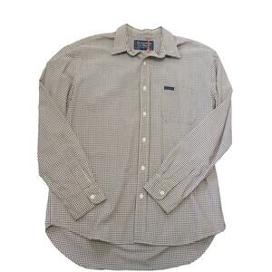 ABERCROMBIE and FITCH Casual Button Down Shirt Size M Men's Long Sleeve Check